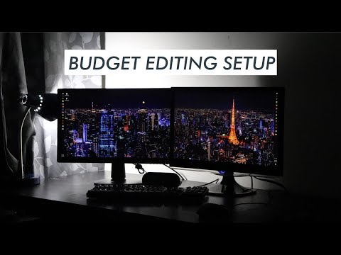 Budget Video Editing Setup Tour ($1000) ((Now Hilariously Outdated))