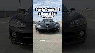 Do you know how to downshift a manual car? #automobile #dodge #manualcar