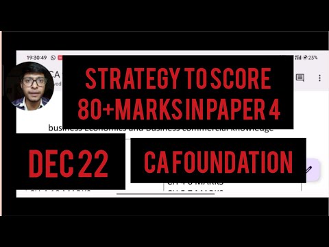 CA foundation study Plan to score 80+ in paper 4 #cainterbanahai #dec22 #icaicaexams #explore #viral