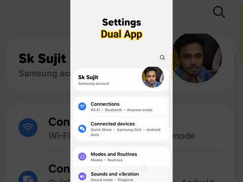Samsung mobile Dual App setup #smartphone #tipsandtricks #sksujit