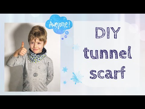 HOW TO MAKE A SCARF! DIY TUTORIAL! Snood scarf for your kids and friends in 10 minutes.