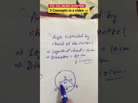 3 Concepts of circle in a video 😍😍 || #geometryforssccgl #mathstricks #thesscbank