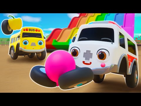 Slide Song With Learn Vegetables | Nursery Rhymes & Kids Songs - Baby Car Songs TV