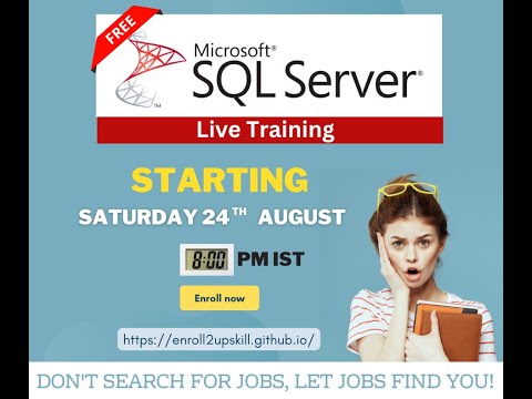 Day 0 : MS SQL Server Free live training