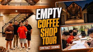 We Finally Signed the Lease! | Empty Coffee Shop Tour