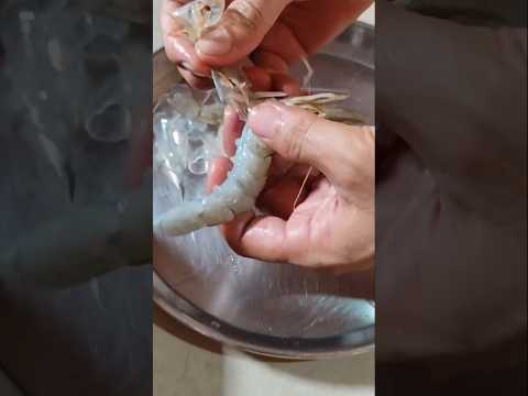 How to clean prawns # prawns cleaning easy idea #shortyoutube