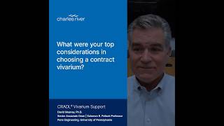 What were your top considerations in choosing a contract vivarium?