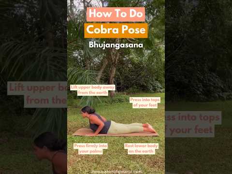 How to do Cobra Pose #yogaathome #yogaforbeginners #mindfulness