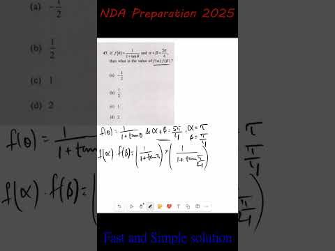 Tricky Trigonometry Question | NDA | CDS  #maths #ndatricks#ndapreparation #ndaexam