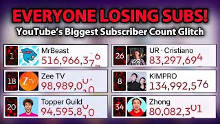 YouTube’s Biggest Subscriber Count Glitch | Top 50 Channels