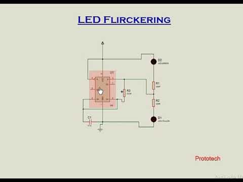 flickering led