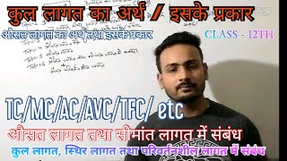 NIOS ECONOMICS CODE 318 - Cost of Production- Chapter 18 - Relationship between TC and MC