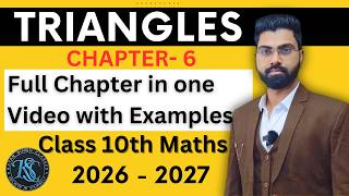 Triangles Class 10 One Shot | Class 10 Maths Triangles One Shot | Class 10 Maths chapter 6 #class10