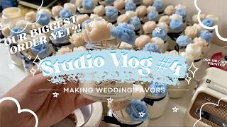 Studio Vlog #4 : Preparing 30 Wedding Candle Favors 🕯️💍 | My Biggest Order Yet | Small Business