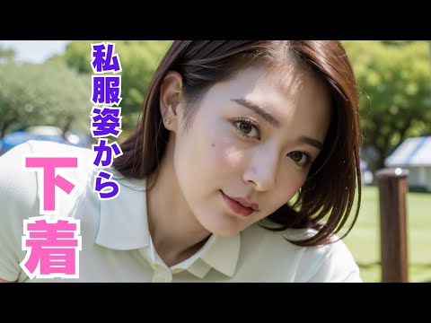 休日を楽しむ人妻が下着姿に/AI Art Lookbook Married Woman Enjoying a Holiday in Her Underwear