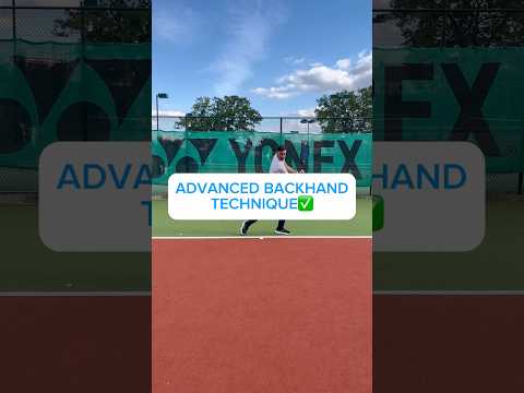 Advanced Backhand technique✅ #tennistips #backhand #tenniscoach #tennistrainer #tennisplayer