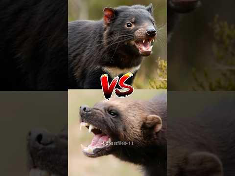 "Wolverine vs Tasmanian Devil – Who Would Win?" #wildanimals #shorts #wolverine #tasmaniandevil