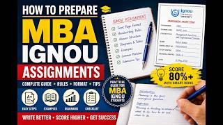 MBA IGNOU Assignment Preparation Complete Guide 2026 | Format, Writing Tips, Examples & High-Scoring