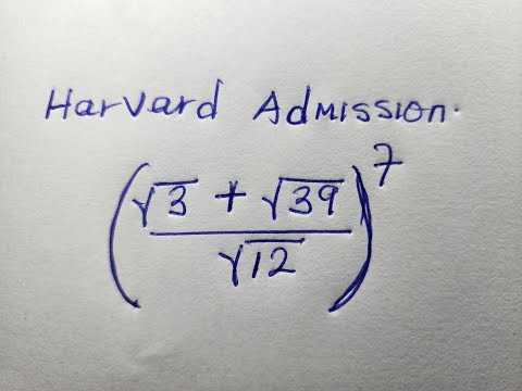 A Harvard University Admission Test | Can You Solve This Harvard Question? | A Crude Method.