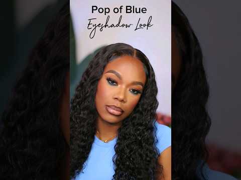Soft glam with a pop of blue #softglam #makeuptutorial