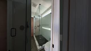Beautiful Tile Bathroom in a Container Home|Walk-in Shower