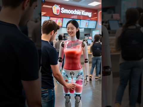 🤖Meet Smoothie King's Future Smoothie Bot🍓🍌 #HumanoidRobot #RobotTest #Shorts #FutureTech #Robots