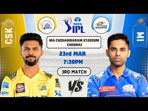 CHE vs MI Dream Prediction Today | Chennai vs Mumbai IPL 2025 3rd Match Prediction |Sportfantasy11