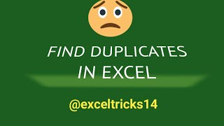 Find & Highlight Duplicate Rows | Find Duplicate Value Using CONDITIONAl FORMATTING
