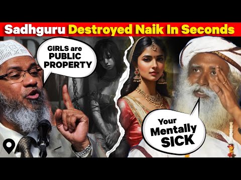 🔴Sadhguru TIGHT SLAP to Zakir Naik |  Are Women Public Property? Zakir Naik vs Sadhguru