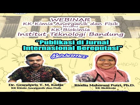 Webinar Kimia ITB "Publikasi di Jurnal Internasional Bereputasi"
