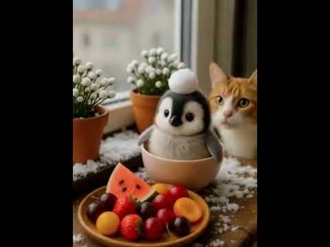 let me bully you little fluffy #cute #adorable #pet #penguin #babyanimals #fluffy