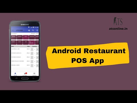 The Best Android Restaurant POS System App for Table Service and Fast Food Billing.