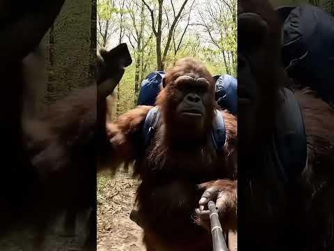 Please meet me in my forest. I need internet NOW. #bigfoot #bigfootvlog #bigfootai #funny #viral #ai