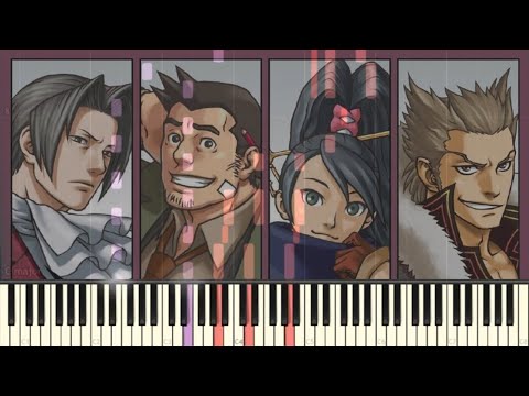【ピアノ】Pursuit ~ Lying Coldly [逆転検事]『piano synthesia』