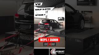 VW GOLF VI 2.0TDI Stage 1 🔥#tuning #chiptuning #golf #dyno #testbench #stage #stage1 #automobile