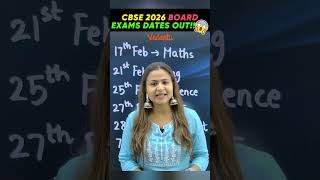 Official CBSE 2026 Exam Dates Released 🚨| Check Now! #vedantu #cbse #education