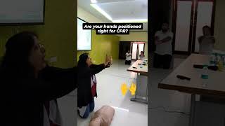 Confused About Hands Position?  #shorts #shortsvideo #firstaidatwork