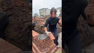 construction works | Chinese girls masonry workers part 770