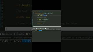 write a java program to calculate the average value of array elements #java #array #javaprogramming