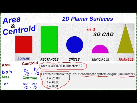 Exploring Area, Centroid, Volume & Centre of Gravity in 3D CAD - Part1 #solidworks, #fusion360