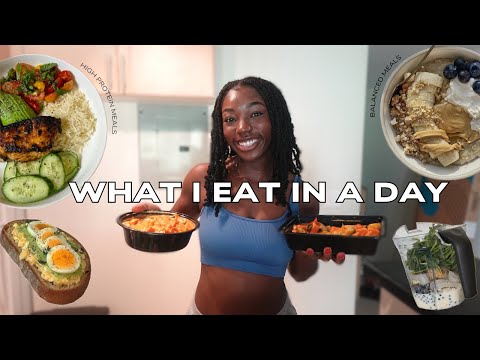 WHAT I EAT IN A DAY | high protein & healthy meals
