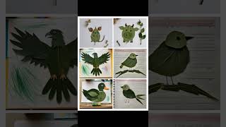 "Leaf Art Magic: Animals and Birds from Nature!"must watch #art#ytshorts