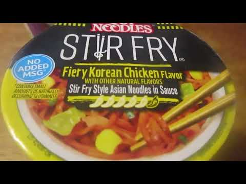 Cup Noodles Fiery Korean Chicken Stir Fry Asian Noodles In Sauce #cupnoodles #noodles #fiery #korean