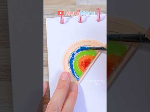 🌈DIY Foam Stamp Making Tutorial #art #diy #shortvideo #satisfying  #tutorial  #shorts #painting