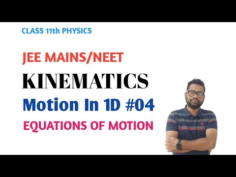 KINEMATICS-04 Equations Of Motion  #jee #neet #jeephysics #neetphysics #jeemains #neetexam #iitjee