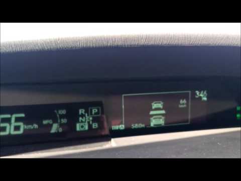 Adaptive Cruise Control in Toyota Prius Five Front Radar advanced technology package video