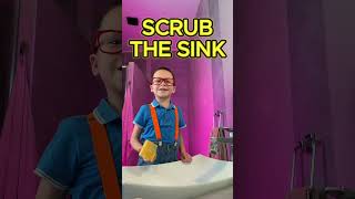 Learn to Clean the Bathroom! 🧽 #kids #learn