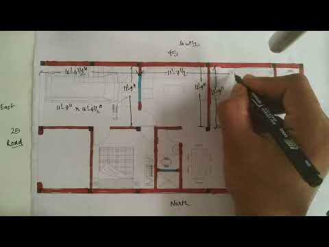 25 x 45 SMALL HOUSE DESIGN | 25 X 45 GHAR KA NAKSHA | 1125 SQFT HOUSE PLAN | 2BHK | EAST FACING