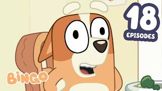 18 FULL EPISODES 🧡 ✨ | 2 HOURS of Bingo & Bluey Full Episodes 😯 | Bingo - Official Channel