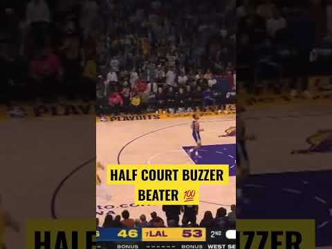 HALF COURT BUZER BEATER #nba #nbatoday #playoffs #lakers #austinreaves #buzzerbeater #halfcourtshot